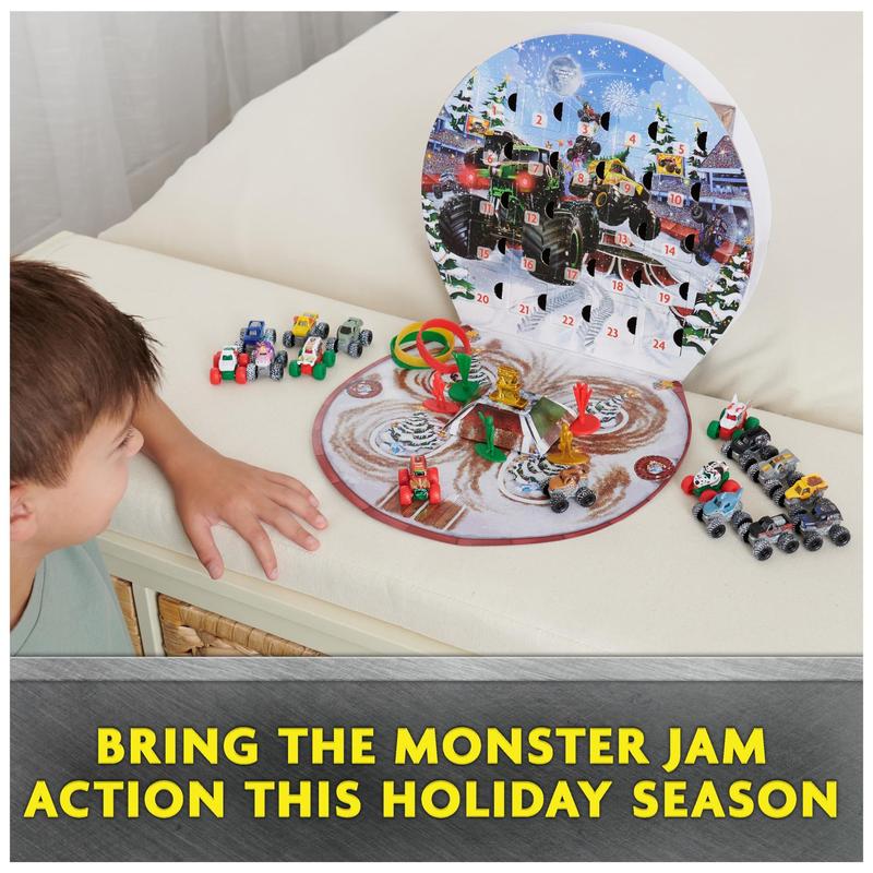 【TAKE】MONSTER JAM MINI アドベントカレンダー Calendário do Advento Monster Jam Mini com 16 caminhões +3 anos
